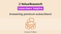 Subscribers' Helpline - October edition