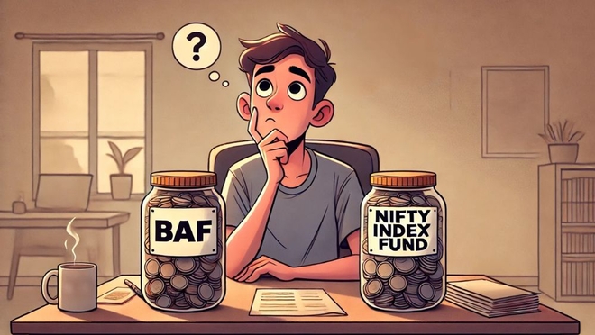 BAF बनाम निफ़्टी 50 इंडेक्स फ़ंड: आपके लिए कौन सा बेहतर विकल्प?
