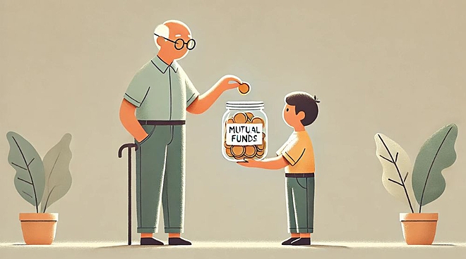 How are inherited mutual fund investments taxed?