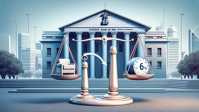 RBI Slashes Repo Rate to 6%, Adopts Accommodative Stance