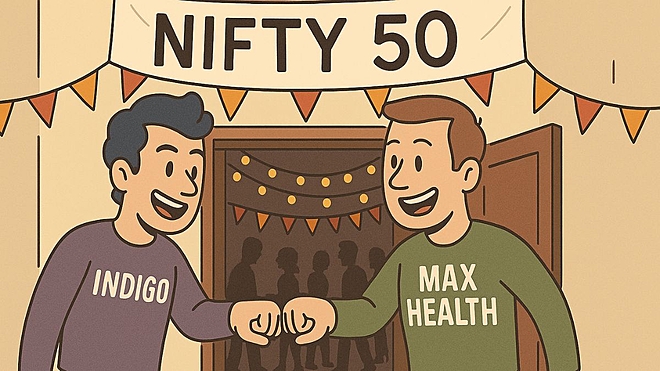 IndiGo, Max Health to enter Nifty 50. Do you stand to gain?