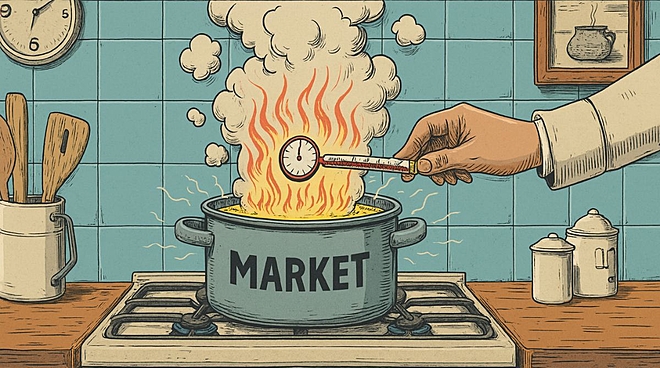 5 stocks to buy at an overheated market peak