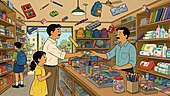 Why is this pencil-and-crayon seller trading so richly?