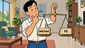 डेट फ़ंड vs FD: टैक्स रेट एक जैसा, नतीजा बिल्कुल अलग