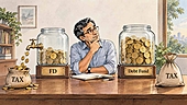 The tax rate is the same. The compounding isn't