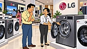 A year on, LG's price has run ahead of its profit
