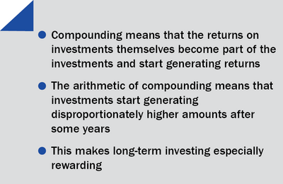 Over time compounding can make you very rich