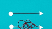Market trends: straight lines or circles?