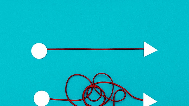 Market trends: straight lines or circles?