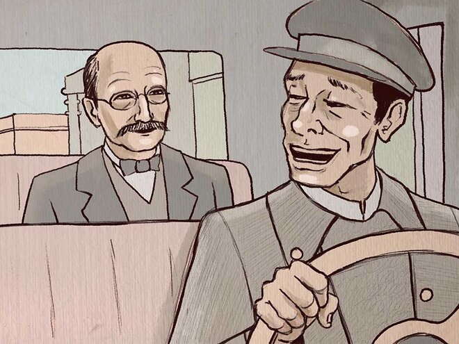 The professor and his driver