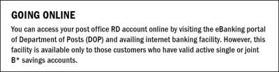 Access Post Office RD account online