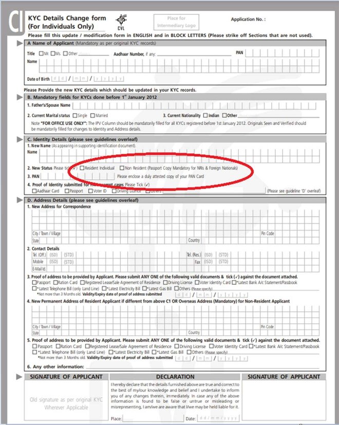 Residential status change for NRIs?