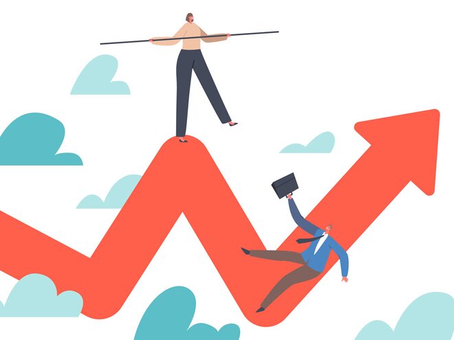 What should an investor do as the market turns volatile?