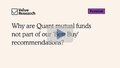 Why are Quant mutual funds not part of our 'Best Buy' recommendations?