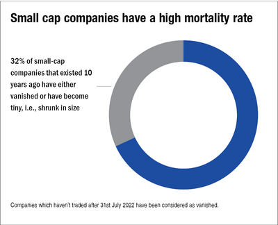 Small-caps have a high mortality rate