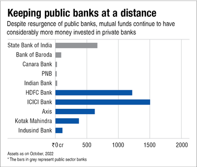 Mutual funds and government banks: Public display of aversion