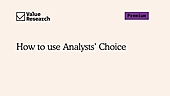 How to use Analysts' Choice