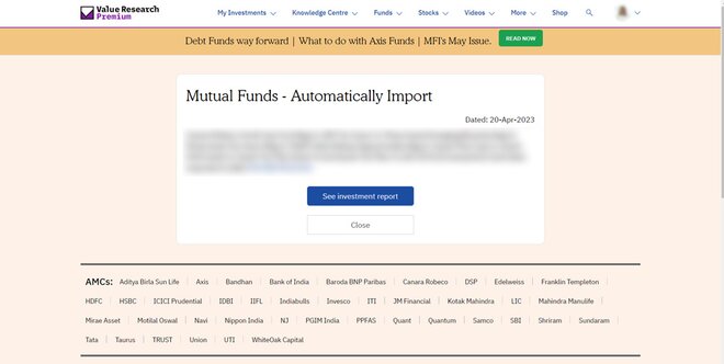 Upload your investments with ease