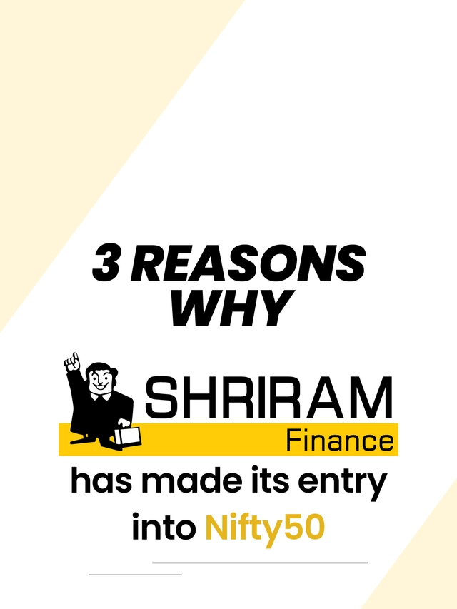 3 reasons why Shriram Finance has made its entry into Nifty50