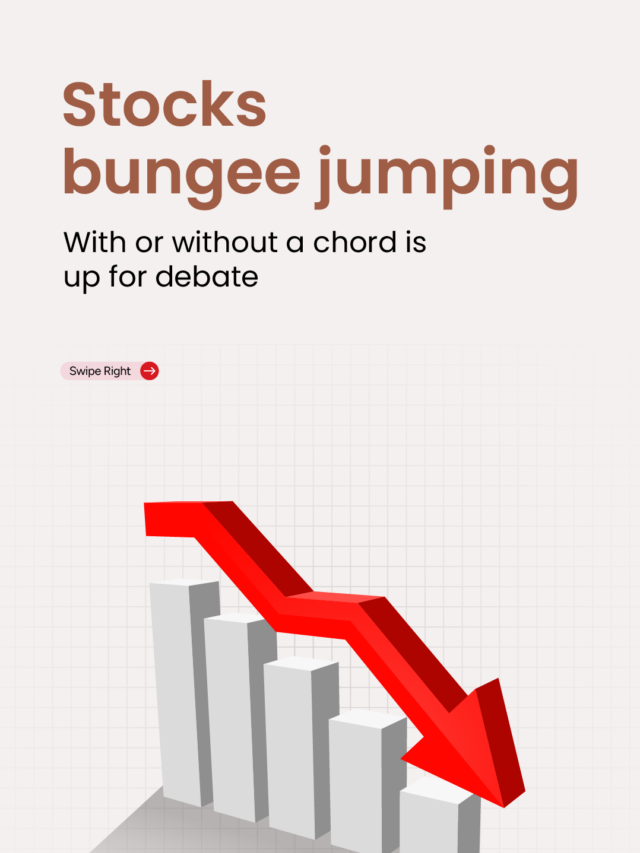 Stocks bungee jumping